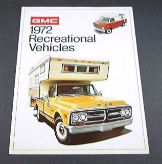 1972 72 GMC REC Truck BROCHURE Jimmy Van Pickup Camper