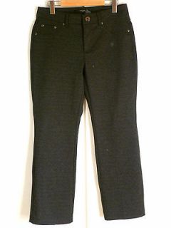 SIMON CHANG DESIGNER Gray Stretchy Jersey Women Pants Size 10 (40EUR