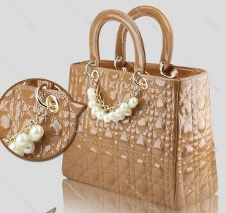 The pearl bag package patent leather package bride bag handbag Clutch