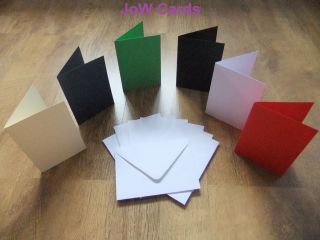 Pack of 50 Christmas A6 Card Blanks   White Envelopes
