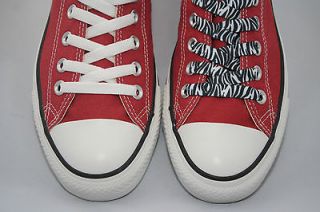 MENS Converse Chuck Taylor All Star Cinnabar Red Ox white and zebra