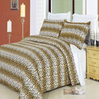 Cheetah 100% Egyptian Cotton Duvet Cover Set