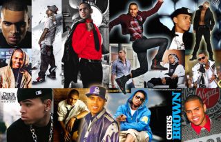 Chris Brown Collage Poster