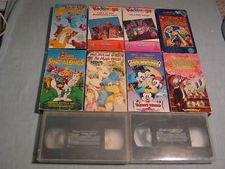 10 KIDS SING ALONG VHS VIDEOS Disney, Chipmunks, Kidsongs, Animaniacs