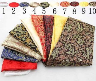 Chinese Fabric Wholesale Silk brocade Retro Satin Fabric Dragon