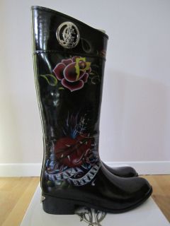 Christian Audigier Ed Hardy Rainboots Sizes 5 10