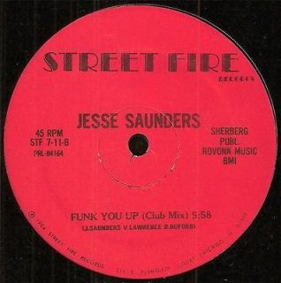 JESSE SAUNDERS   FUNK YOU UP * 1984 Rare Chicago House * LISTEN