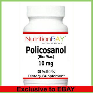 Bottles Policosanol, Rice Wax, Heart & Circulatory Health, 10 mg, 30