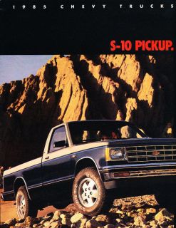 1985 Chevrolet S 10 Pickup Truck S10 CDN Sales Brochure