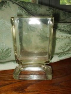 antique bubble glass vase