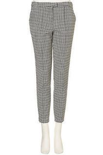 TOPSHOP PETITE PUPPYTOOTH CIGARETTE TROUSERS