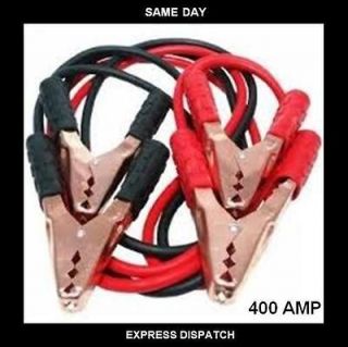 CHRYSLER JUMP LEADS BOOSTER CABLES 400 AMP H/D COPPER 25 sqm Anti