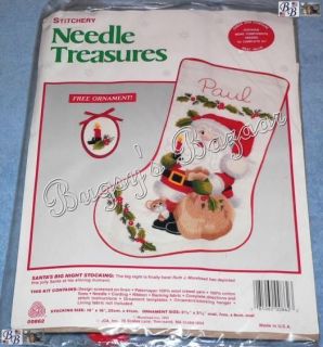 crewel embroidery christmas stocking kits