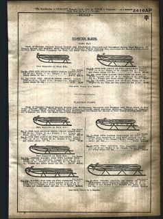 1921   22 AD Flexible Flyer Fire Fly Coaster Snow Sleds