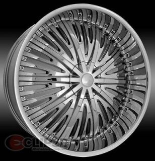 22 inch ELR18 chrome wheels rims Chrysler 300c 5x115