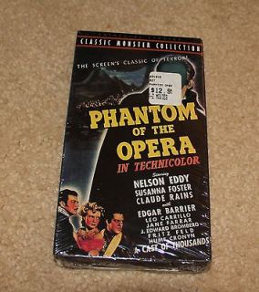 NEW & SEALED VHS The Phantom of the Opera COLOR Includes Theatrical