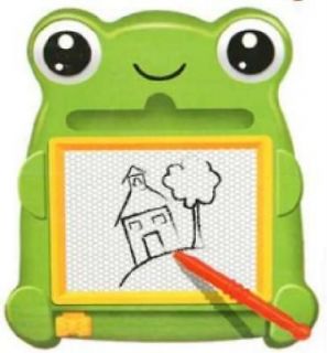 NEW GREEN FROG TRAVEL SIZE MAGNETIC DRAWING BOARD 0261B