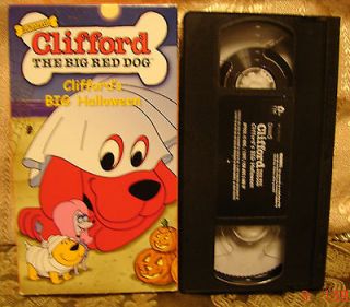 Cliffords Big Halloween Vhs Video EXC COND The Big Red Dog 4 Stories