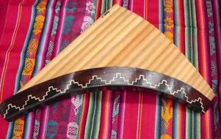 ANTARA ANDEAN PAN FLUTE 22 PIPES  PERUVIAN INSTRUMENT  CASE INCLUDED