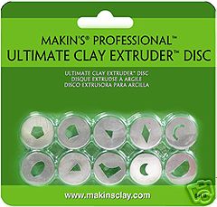 Makins Professional Ultimate Clay Extruder Disc Set B Makins