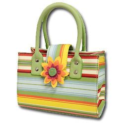 AUTHENTIC SISTERS SMALL SUNFLOWER STRIPE TOTE PURSE NEW IN BAG