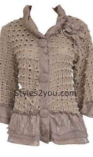Pretty Angel Clothing Lady Clarissa Jacket in Brown Style #78813BR