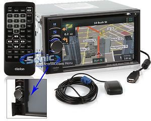 Clarion NX501 In Dash Double DIN 6.2 LCD Touchscreen DVD Receiver w