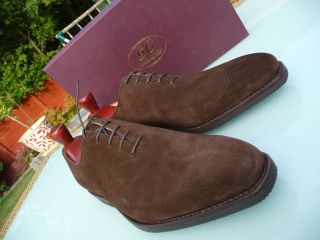A11 George Cleverley   UK 7.5 E Wholecut Brown Suede