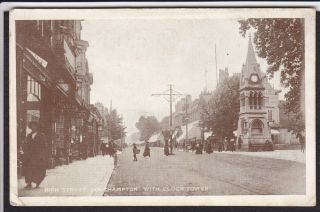 Southampton UK  High Street Clock Tower Antique Postcard