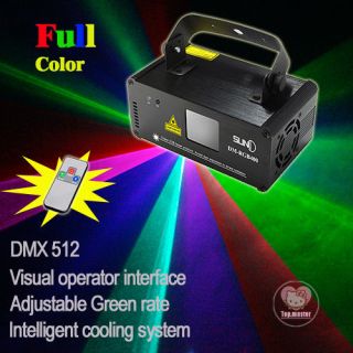 SUNY Remote DMX 400mW RGB Laser Stage Lighting Scanner DJ Dance Party