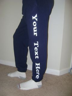 Custom Personalized Sweatpants, Sizes Adult Small, Med, Large, XL