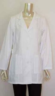 Dickies Lab Coat White 33 inches Long 3 pocket Womens LabCoat