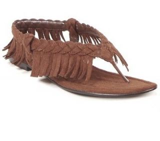 Girls Native American Fringe Indian Costume Sandals