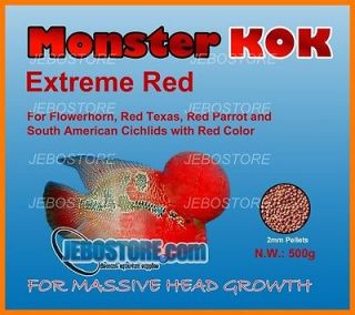 2x Monster Kok Flowerhorn Fish Food Extreme Red 500G