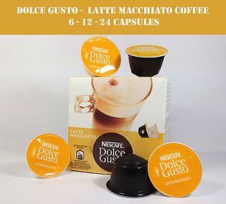 DOLCE GUSTO   LATTE MACCHIATO MILK & COFFEE   6  12   24 Capsules