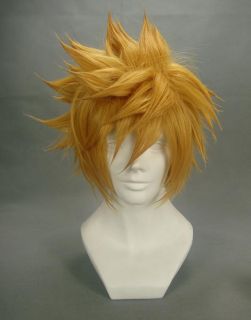 ) Kingdom Hearts VENTUS Final Fantasy Cloud Strife Blonde Cosplay Wig