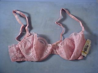 Lily of France Lace Cloud Underwire Bra Size 34C in Pink