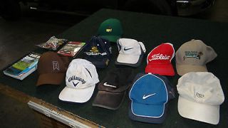10 Golf hats Titleist Nike Tiger Woods Callaway Cobra So Cal Golf