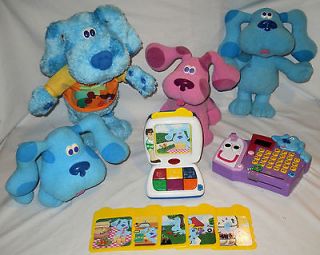 BLUES CLUES TOYS LOT Computer Learning Letters Mailbox Conga Magenta