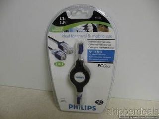PHILIPS COMPUTER RJ11 & RJ45 PC GEAR NO ADAPTER REQUIRED NEW