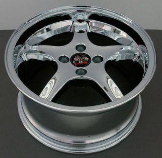 17 Rim Fits Mustang® Cobra 4 Lug Wheel Chrome 17x9