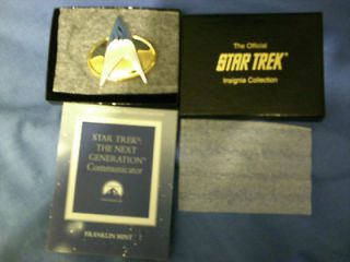 Star Trek Franklin Mint Star Trek The Next Generation Communicator
