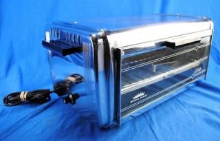 Vintage 1950s 60s Chrome Toaster Oven Broil King Infra Red Bake N
