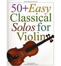 50] Easy Classical Solos for Violin by Music Sales Corporation NEW