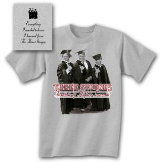 THREE STOOGES Higher Learning T Shirt *NEW 3