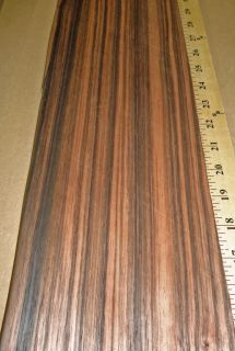 Macassar Ebony wood veneer 5 x 32 with no backing (raw veneer)