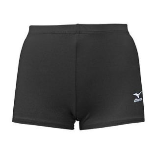 Mizuno Black Low Rider Spandex Volleyball Shorts. New in Package