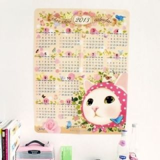 Shipping] Jetoy choo choo Cat NEW Year 2013 Wall Poster Cute Calendars