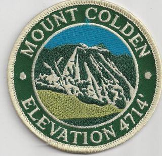 SOUVENIR TRAVEL PATCH MOUNT COLDEN  ADIRONDACK MOUNTAIN PEAK, NEW YORK
