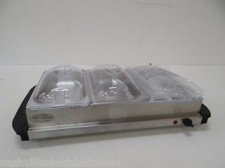 Electrics BCD 992 3 Section Buffet and Warming Tray, Stainless, USED